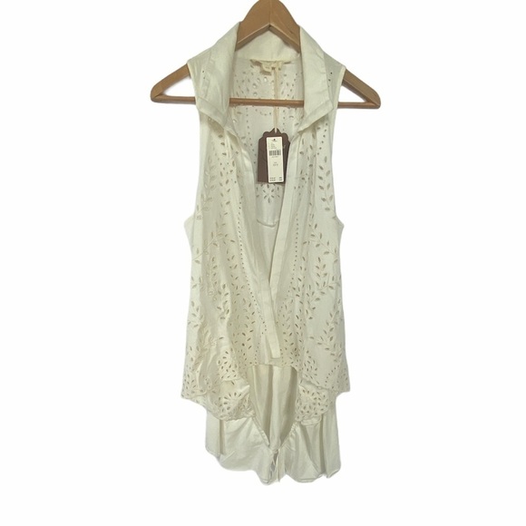 Anthropologie Eyelet Buttondown Blouse - Picture 5 of 7